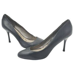 Sam Edelman Black Leather Snakeskin Stiletto Heel Pumps Size 9